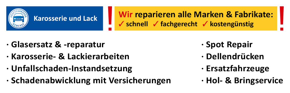 Ihr Spezialist für Unfallinstandsetzung Karosserie Lack Autohaus Wiaime GmbH